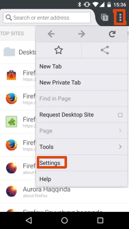 Aurora Settings Aurora Android Settings